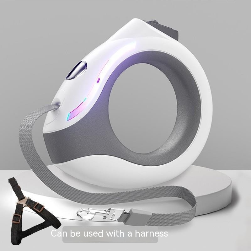 Glowing Retractable Dog Leash
