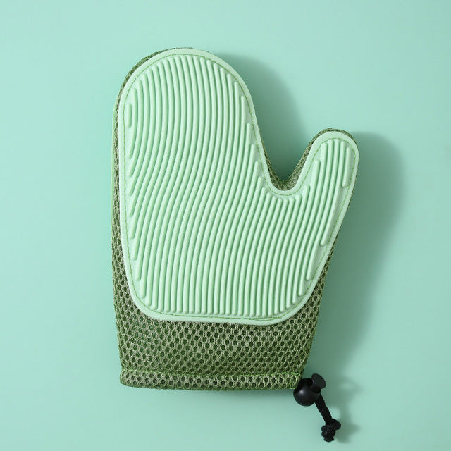 Pet Grooming Silicone Brush Gloves