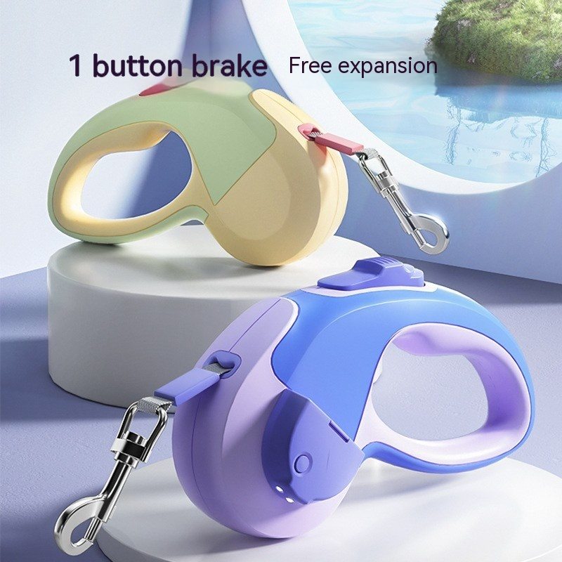 Glowing Retractable Dog Leash