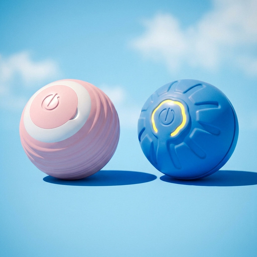 USB Rechargeable Automatic Bouncing Ball – Interactive Toy for Cats & Dogs