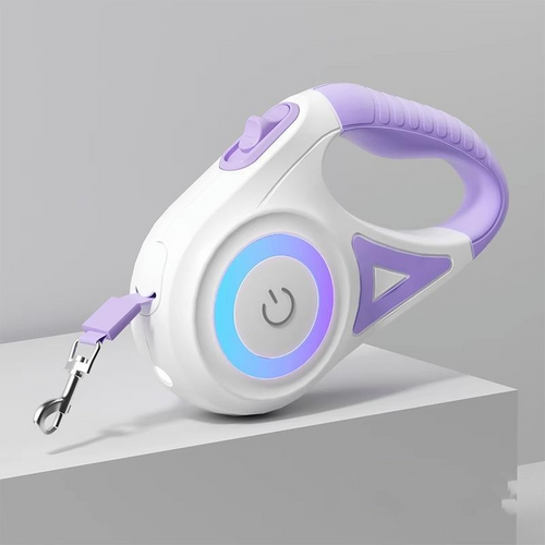 Glowing Retractable Dog Leash