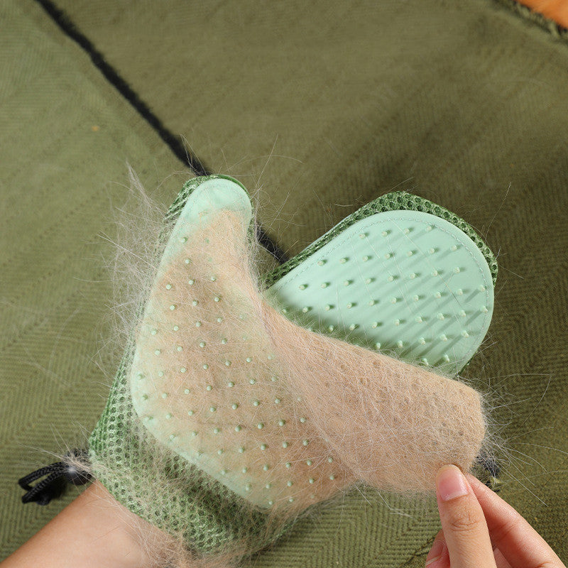 Pet Grooming Silicone Brush Gloves