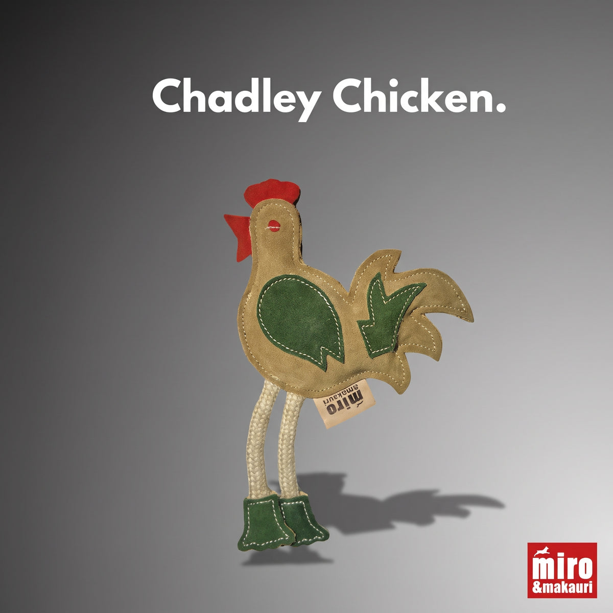 Eco Dog Toys from Miro and Makauri - Chadley Chicken